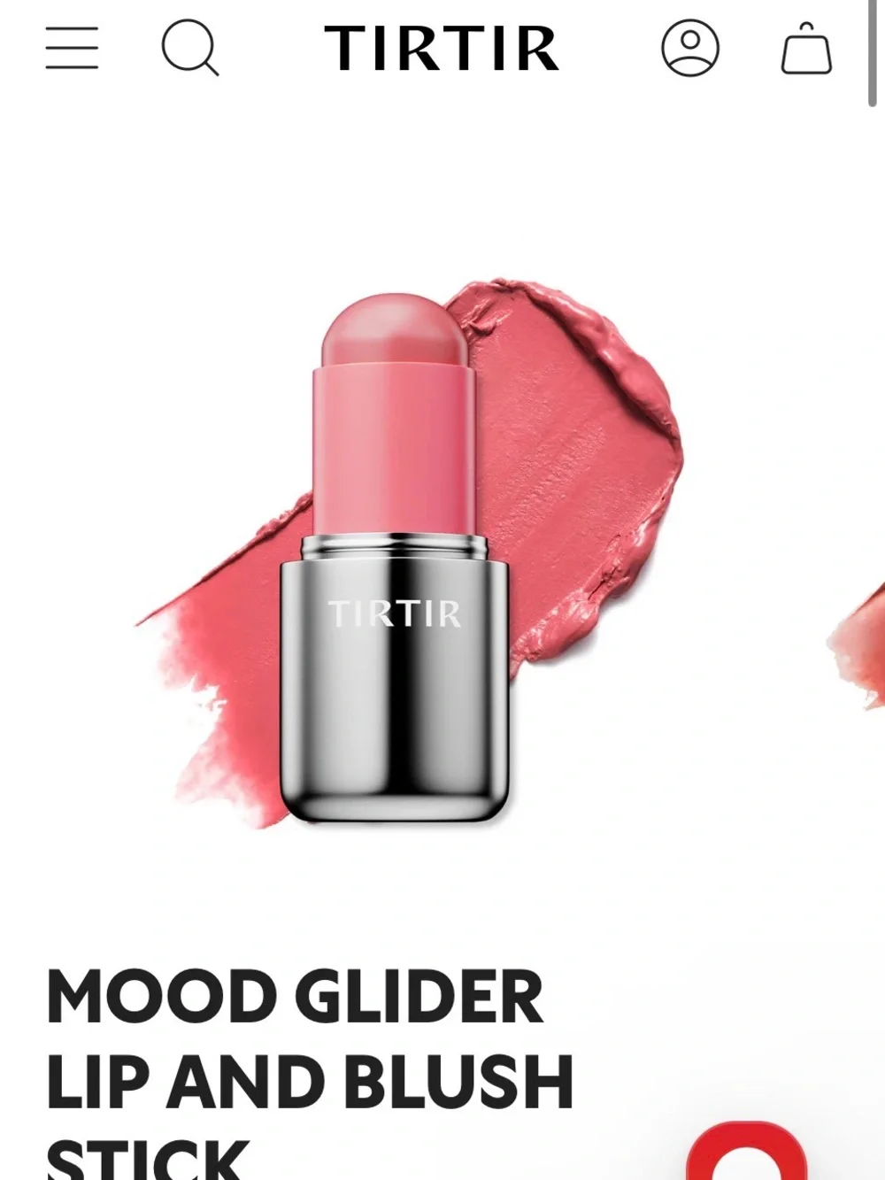 TIRTIR Mood Glider Lip & Blush Stick - 01 Peach Mingle